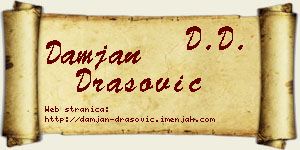 Damjan Drašović vizit kartica